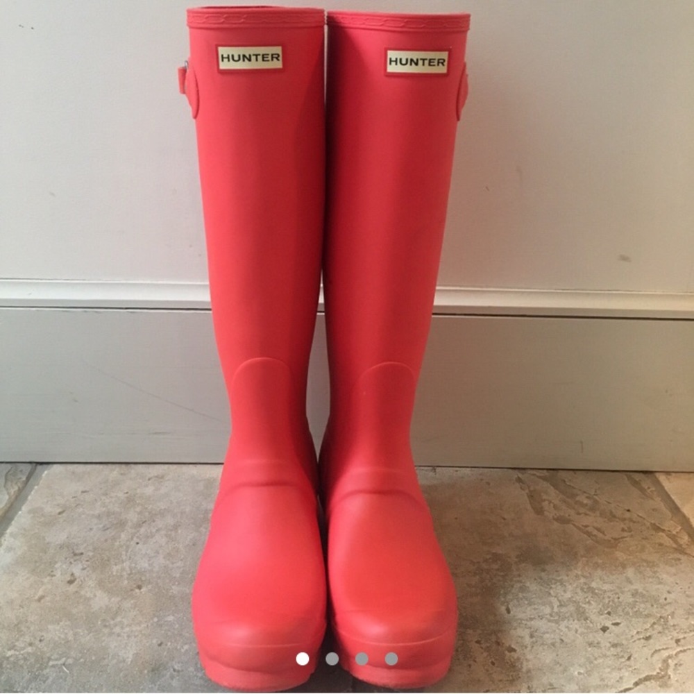 Pink/ Orange Hunter Boots